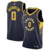 Muške NBA Dres Indiana Pacers Tyrese Haliburton 0 Nike 2022-23 Icon Edition Navy Swingman